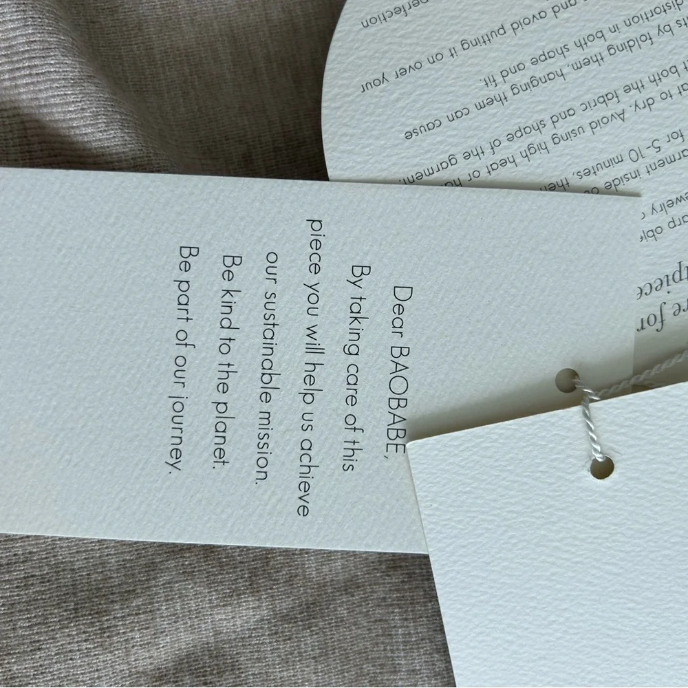 Baobab Collection Off-Shoulder Ruched Sweater - Taupe - Picture 6 of 11